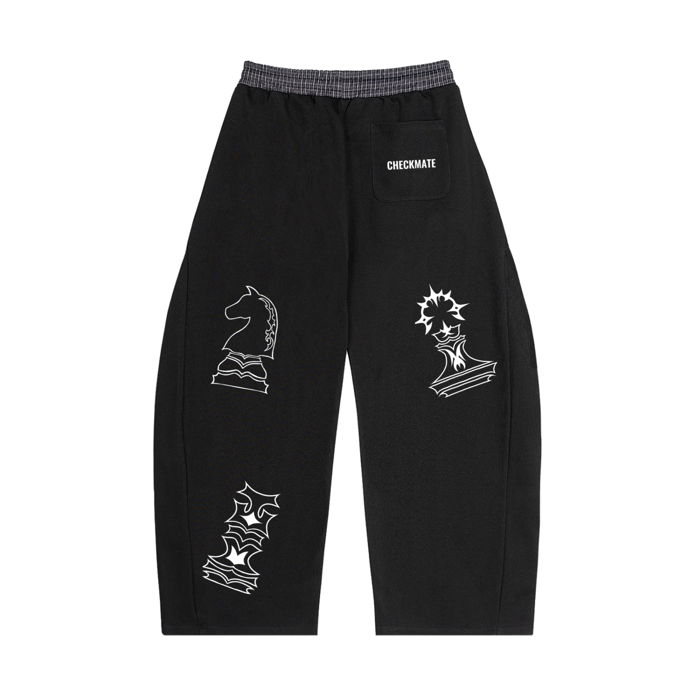 ALL PIECE PLAID WAISTBAND SWEATPANTS