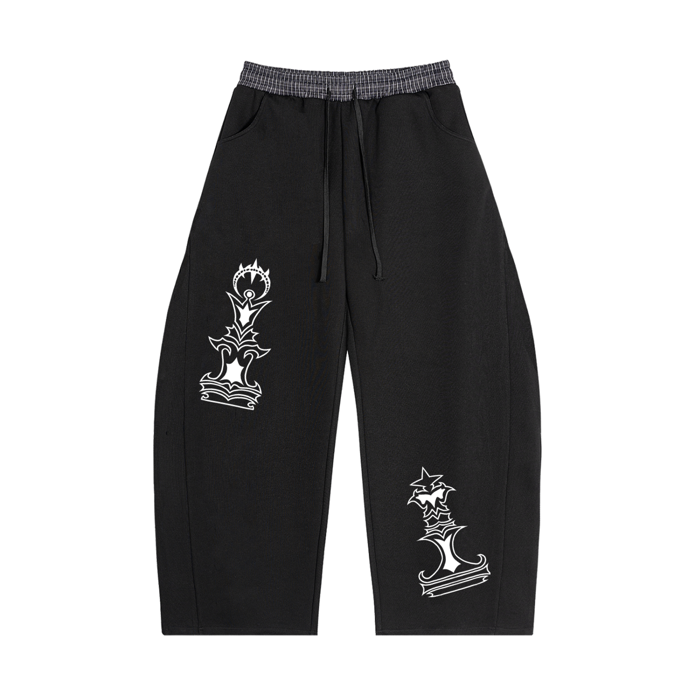 ALL PIECE PLAID WAISTBAND SWEATPANTS